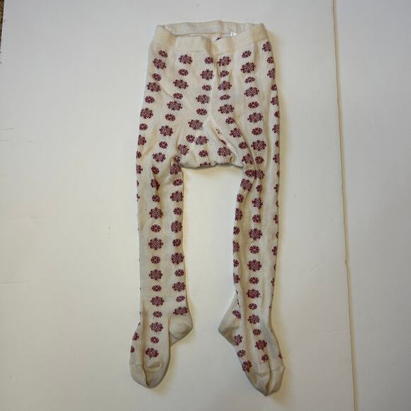 Hanna Andersson Holiday Ruffled Tights 90 - Picture 4 of 5